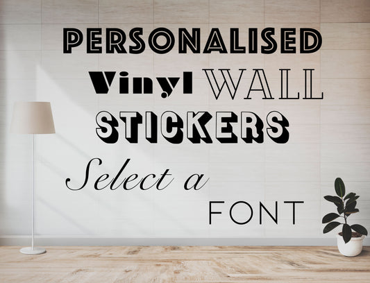 Design Personalised Vinyl Cutter Sticker Decal Lettering for Decorating Walls, Windows & Cars