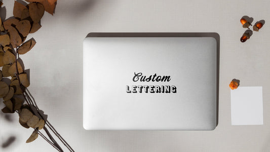 Custom Laptop Vinyl Sticker, Personalised Decals for Computers at Home & Office