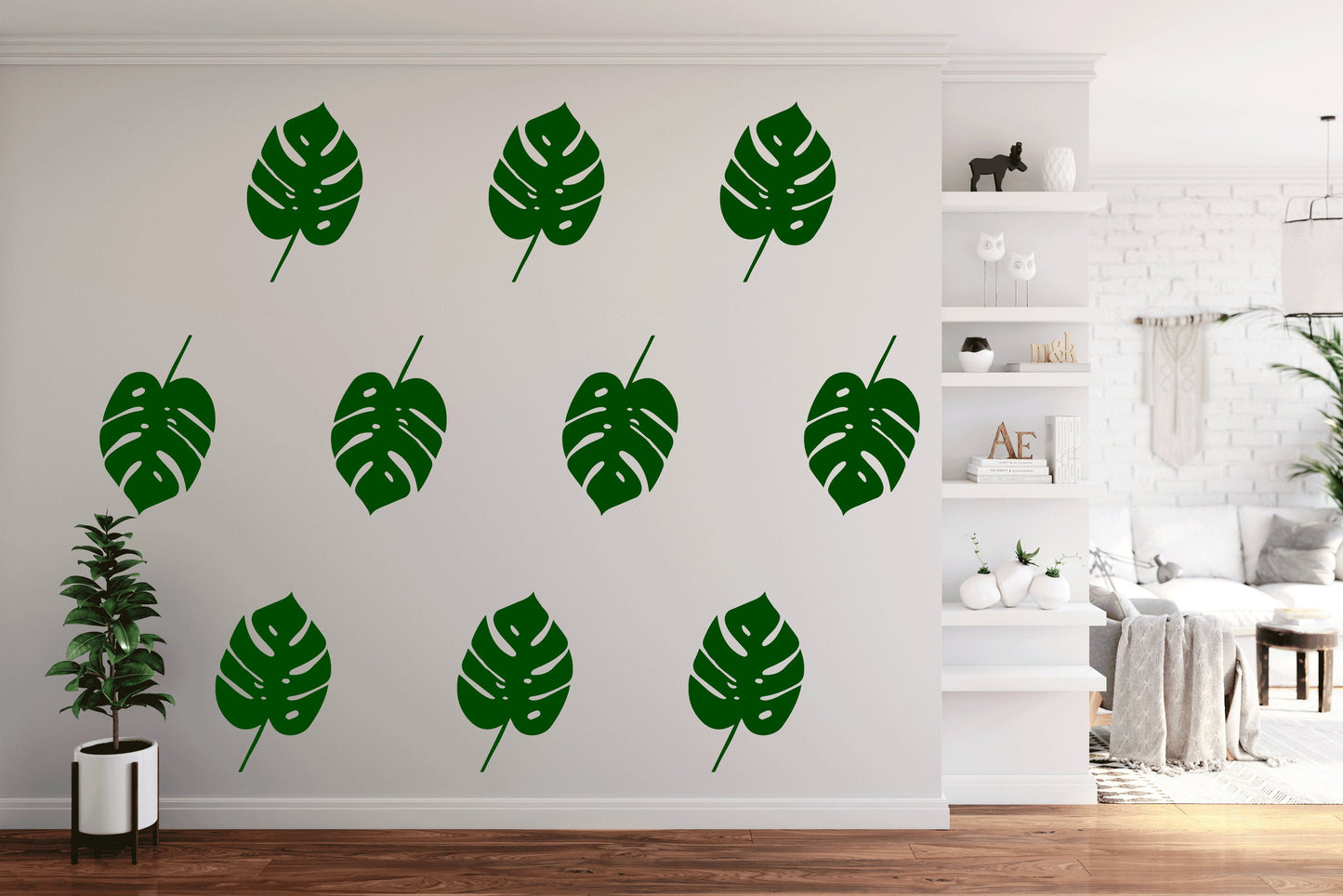 Multi Pack Cheese Plant Vinyl Sticker Decal for Decorating Windows & Walls