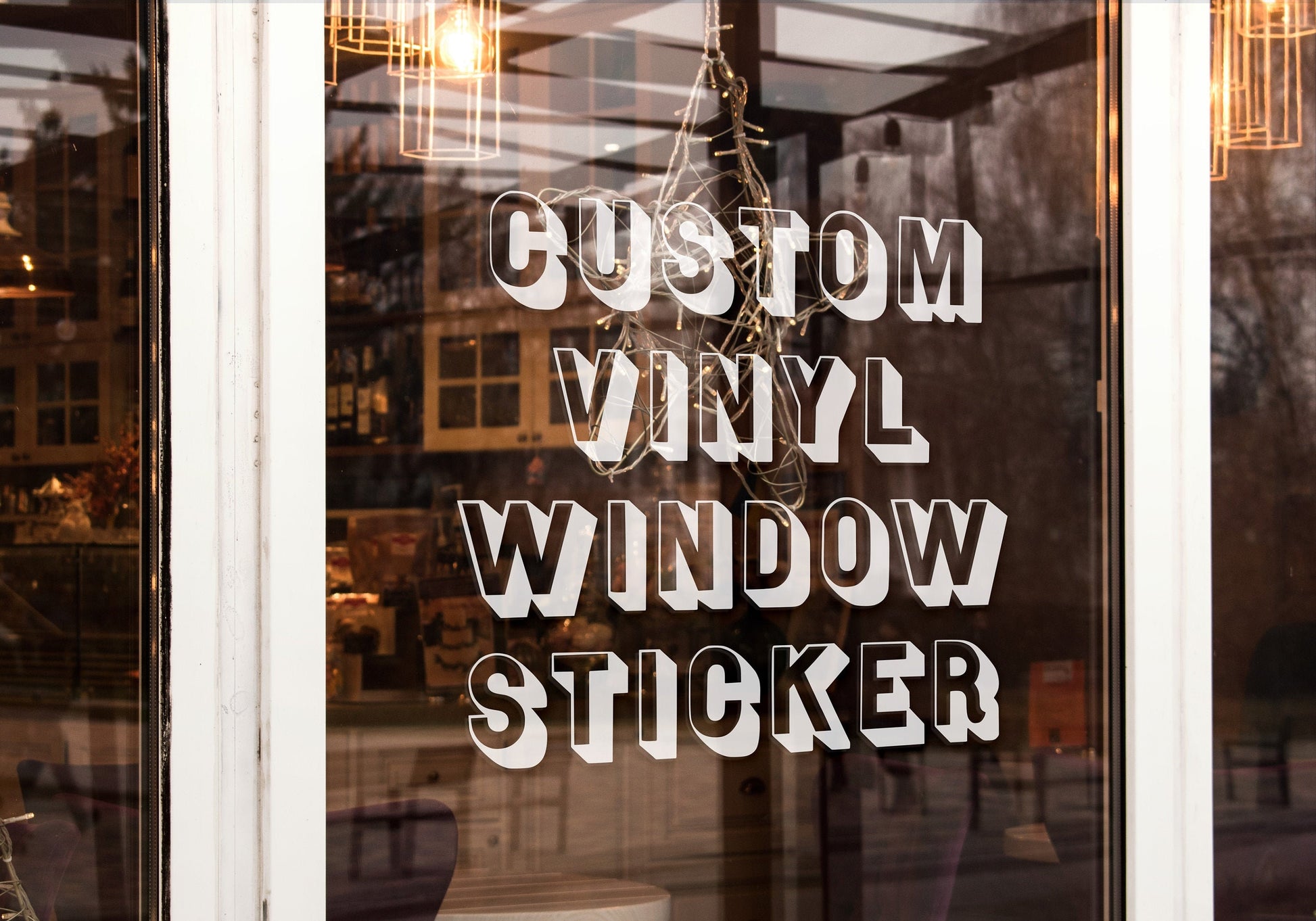 Custom Vinyl Window Decal Stickers any Logo & Design, Personalised Cutting, for Small to Large Shop and Business Windows