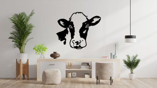 Cow Sticker Vinyl Decal for Wall Art Decorations Small to Extra Large