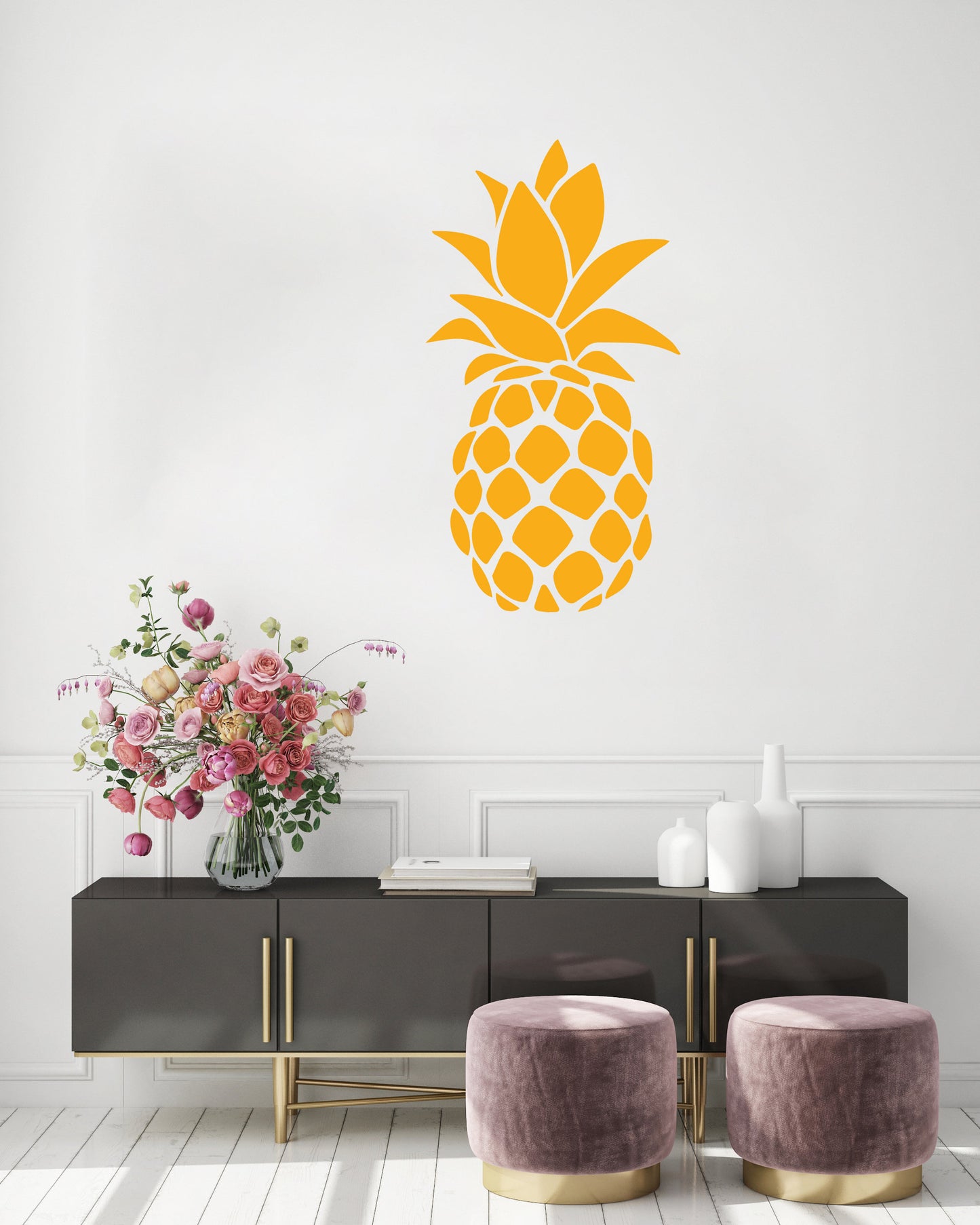 Multi Pack Pineapple Vinyl Sticker Decal for Windows & Walls