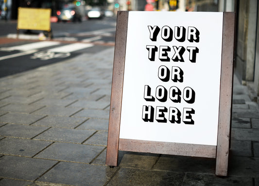 Custom Vinyl for A Frame Logo Decal Sign for Business, Personalised Lettering Stickers for Shops Small to Large