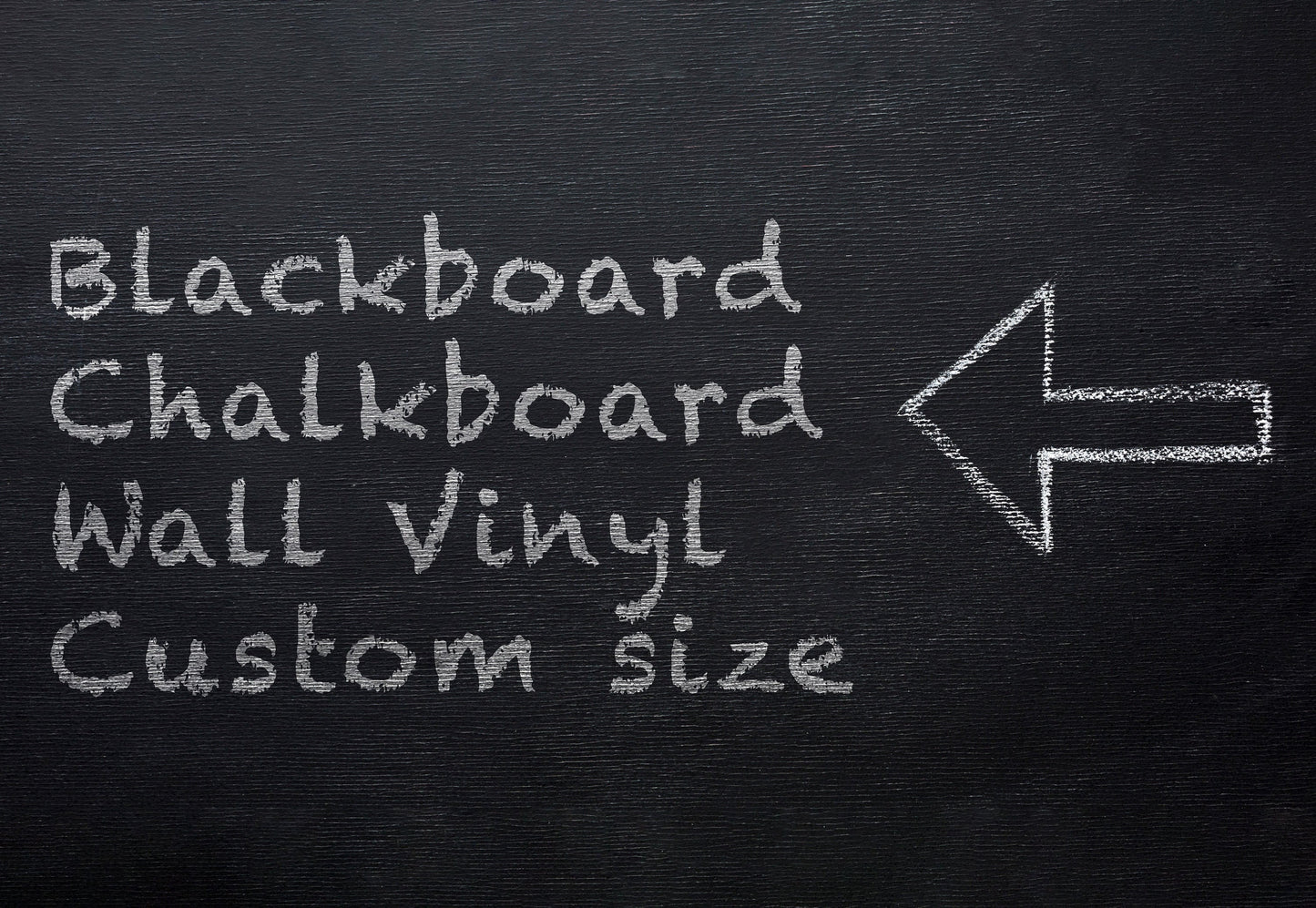 Chalkboard Vinyl Sticker Decal, Blackboard, Custom Size Small to Large