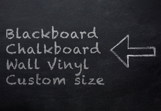 Chalkboard Vinyl Sticker Decal, Blackboard, Custom Size Small to Large