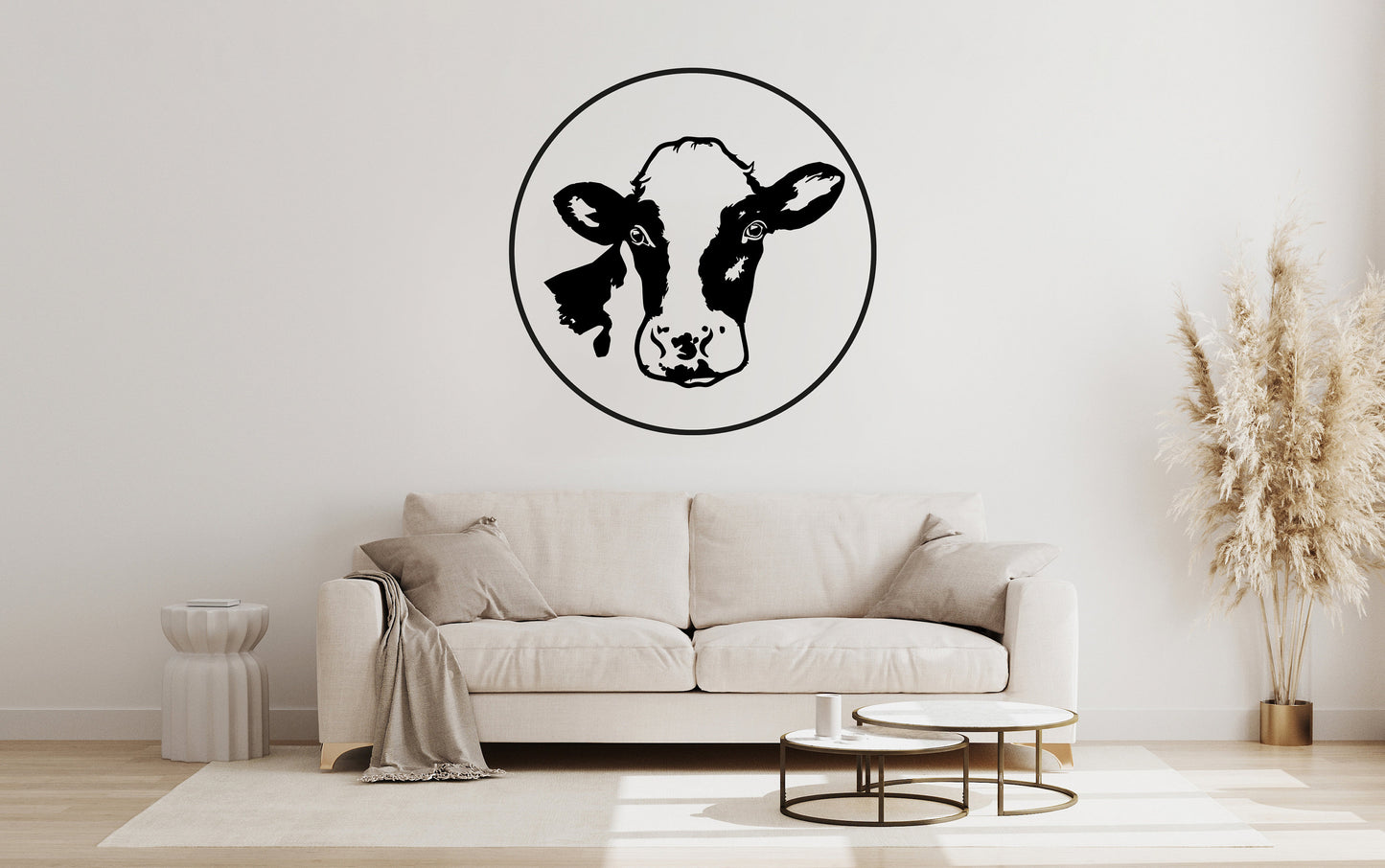 Cow Sticker Vinyl Decal for Wall Art Decorations Small to Extra Large