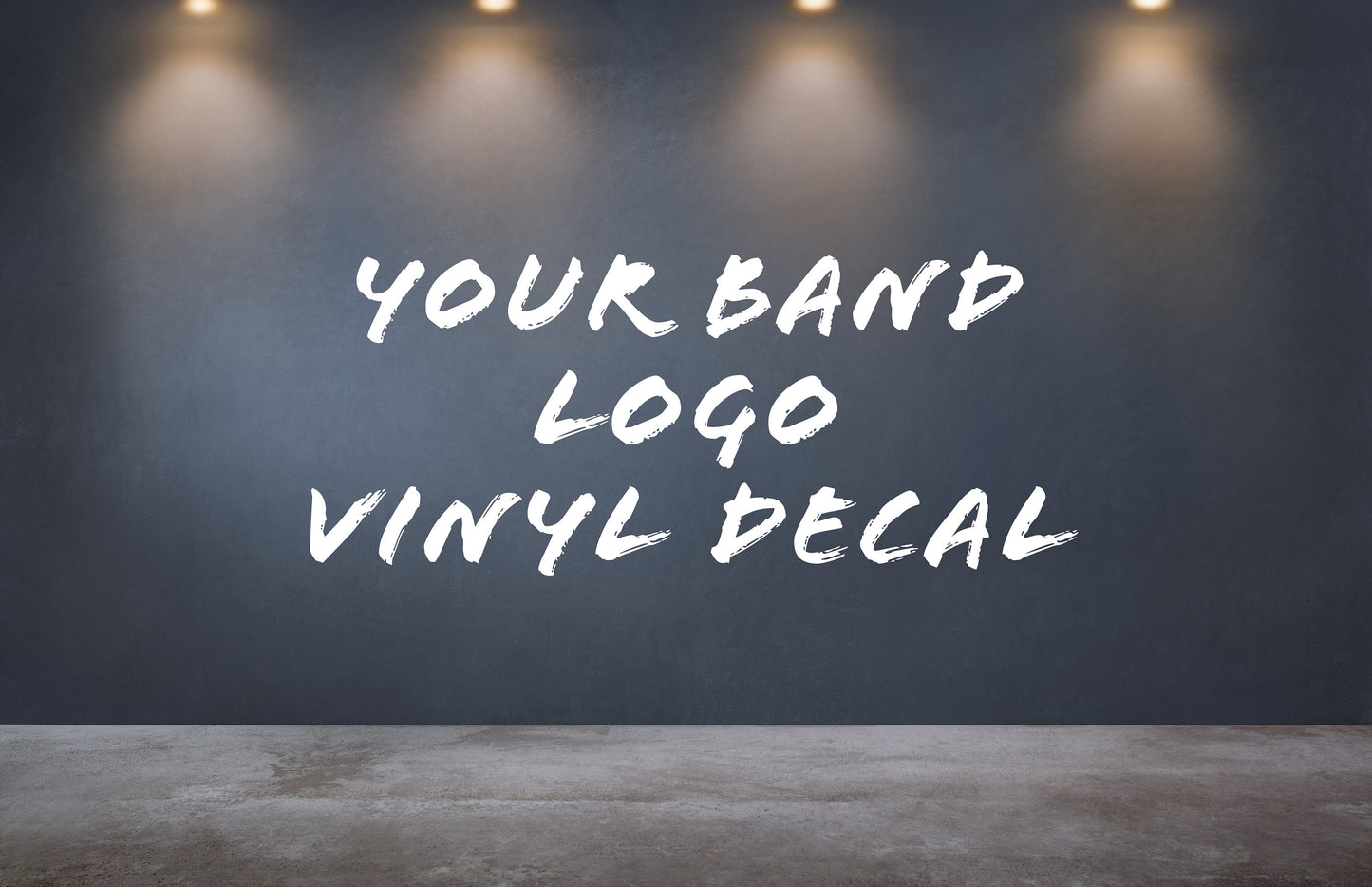 Custom Band Logo Vinyl Cutting Sticker Decals for Stage, Gigs, Walls and Windows Small to Extra Large