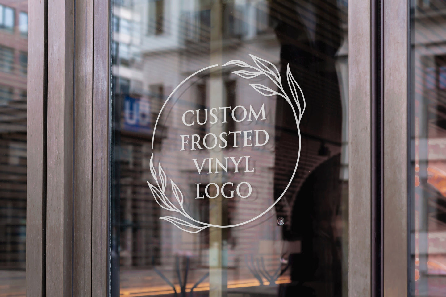 Frosted Etch Vinyl Logo or Design Sticker Decal Lettering for Windows & Shop Doors Easy Application Small to Large